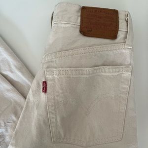 OFF WHITE LEVIS 501 JEANS